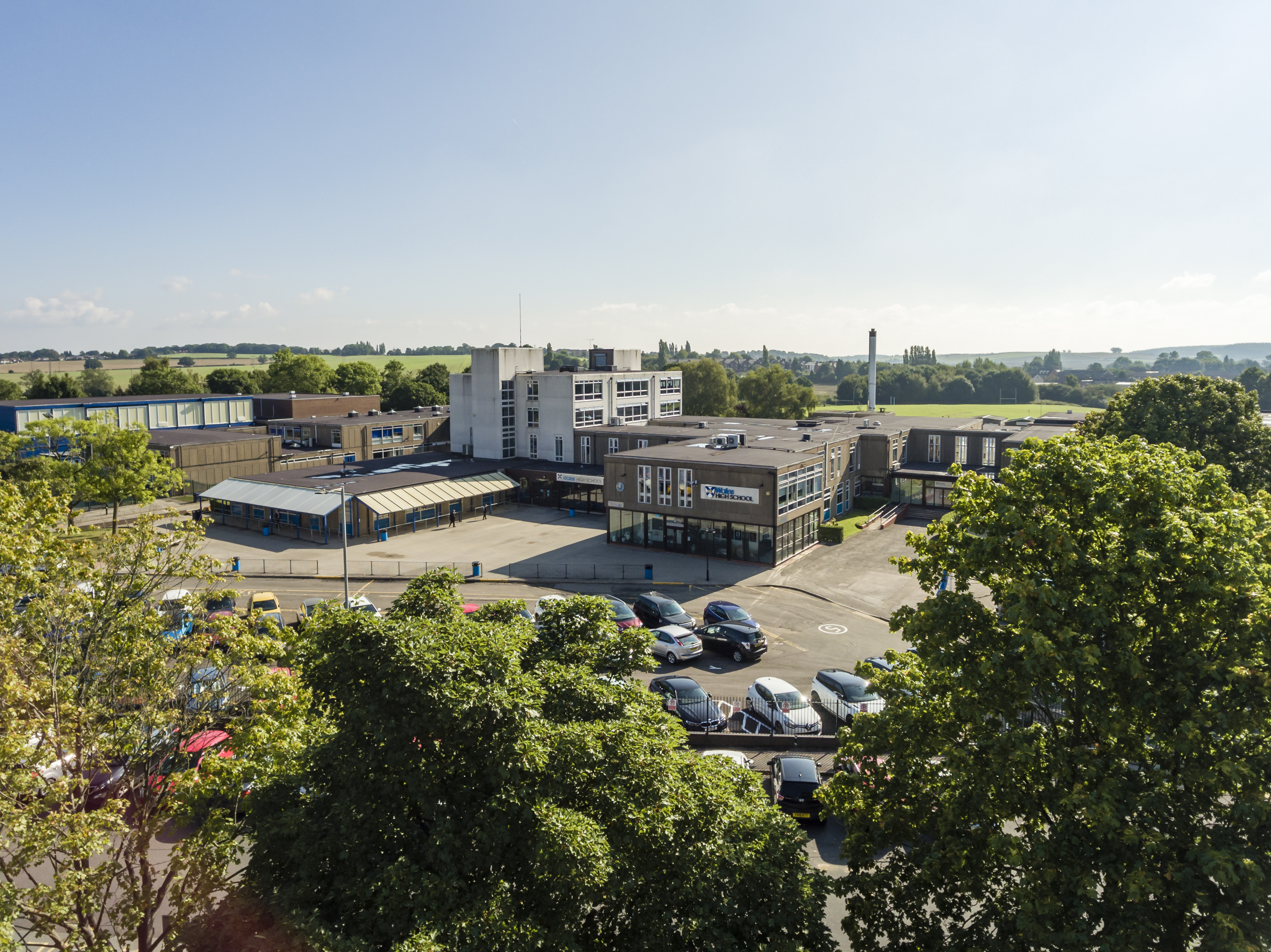 Wales High School from above