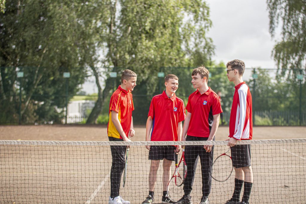 Wales High School students taking part in an extra curricular activity