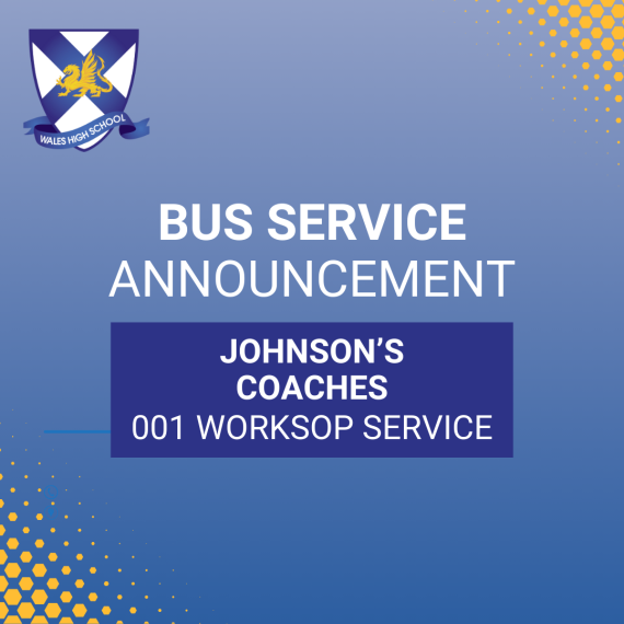 Bus Service Announcement – 001 Johnson’s Bus Service