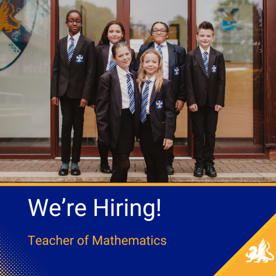 We’re Hiring – Teacher of Mathematics