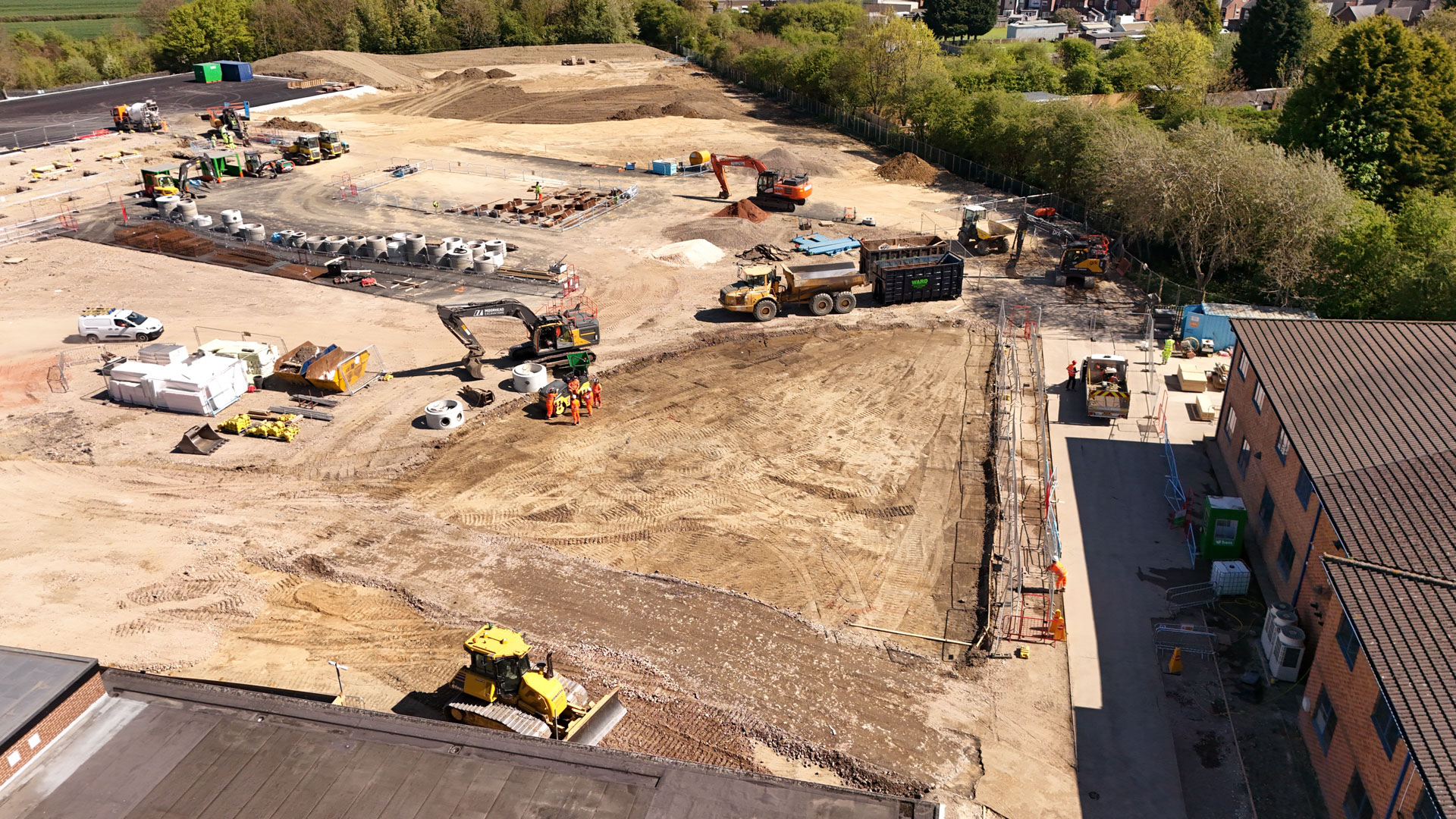 Aerial site photo – 23 April 2026