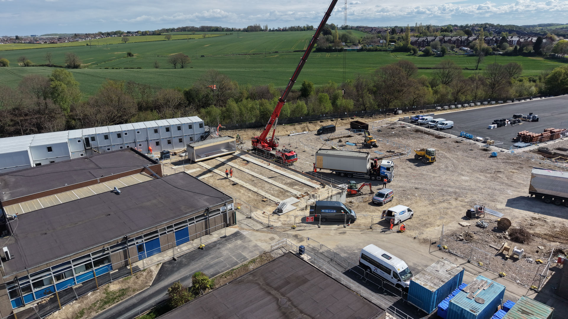 Aerial site photo – 23 April 2026