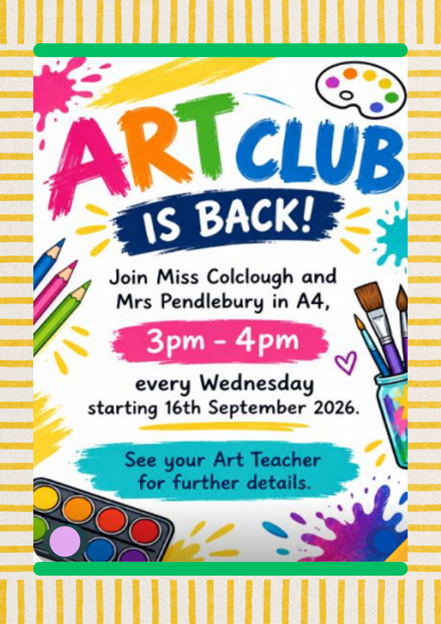 Art Club poster