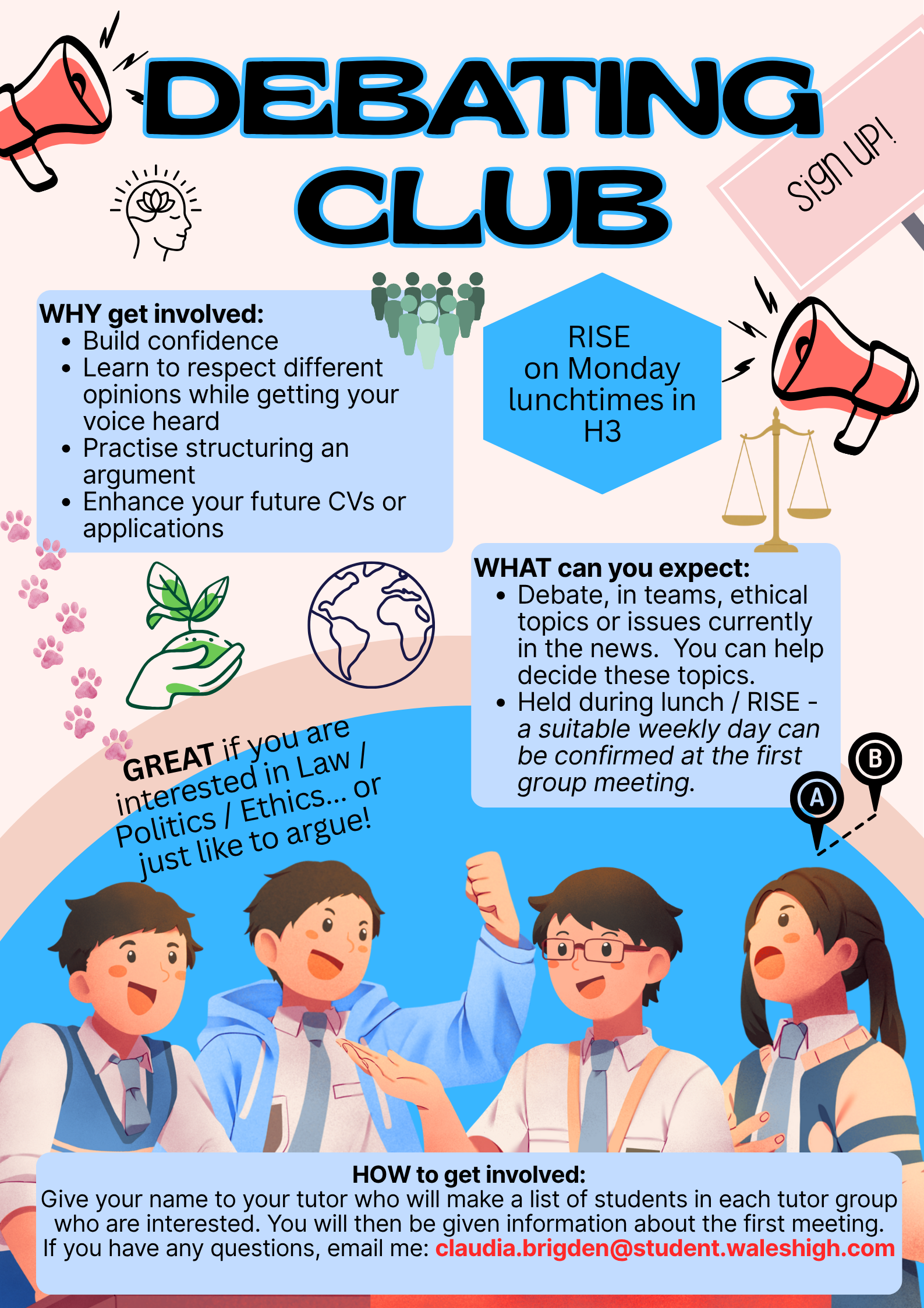 Debating Club poster