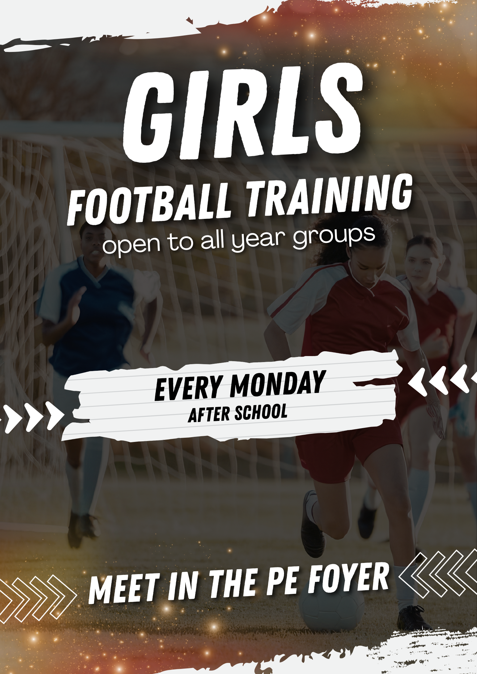 Girls Football Training poster
